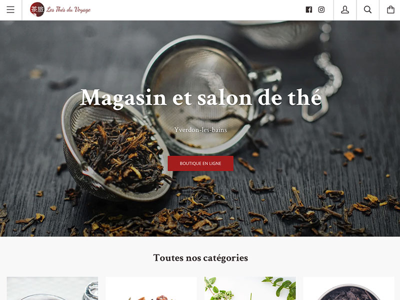 Site Des Thés du Voyage
